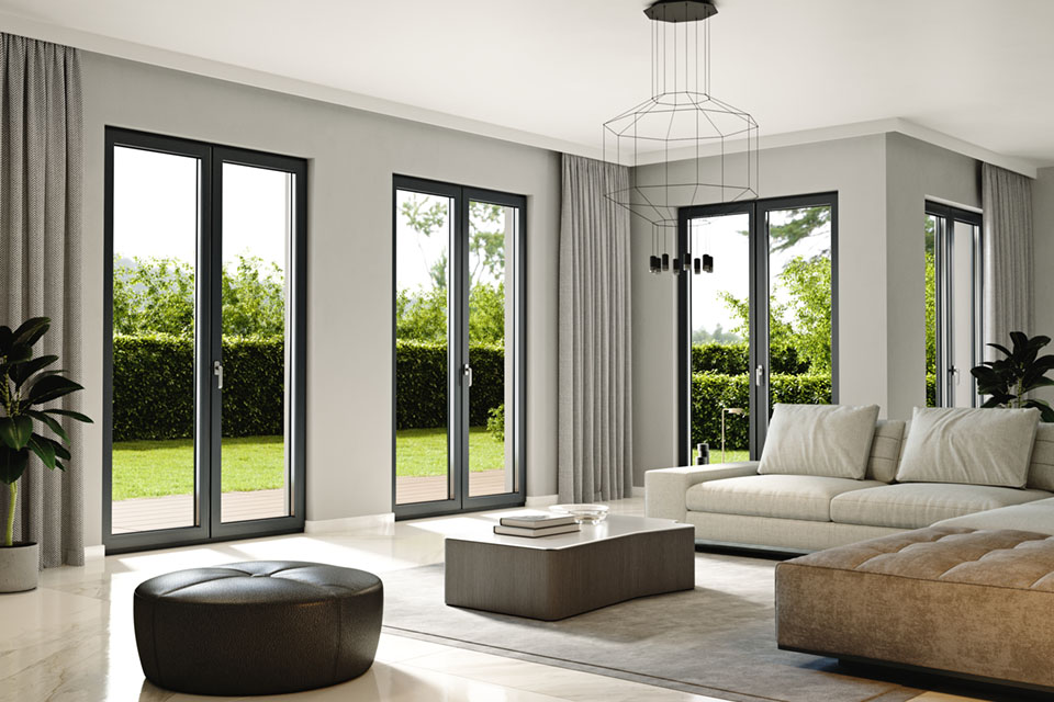 Porte a battente PVC