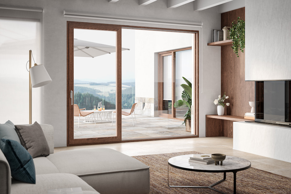 Le migliori finestre in PVC: scorrevoli Smart Slide