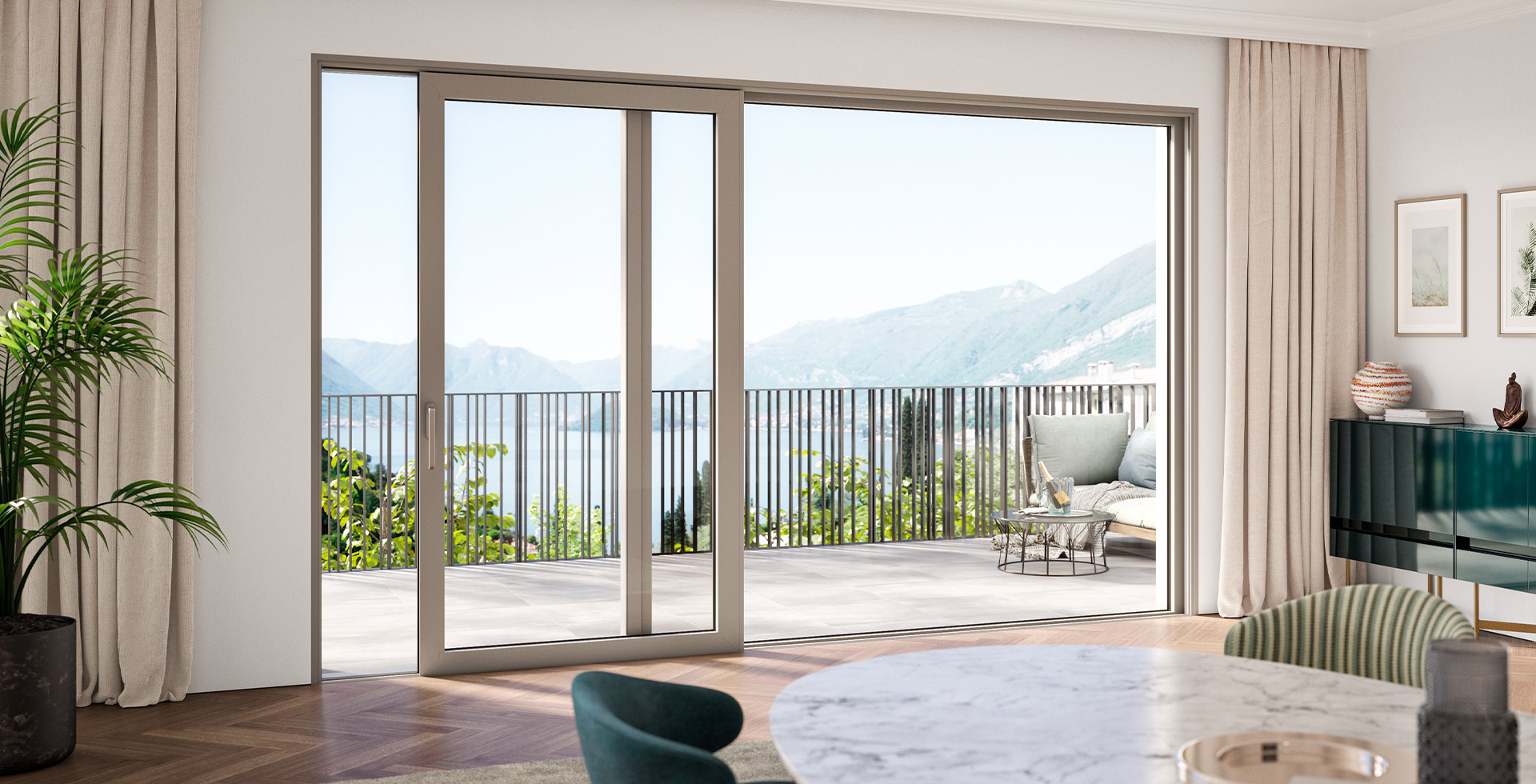 Finestre in alluminio|Slide MB77 Slim