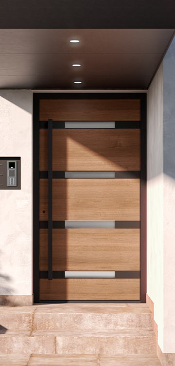 Porte in alluminio|Atrium75 - Black Design