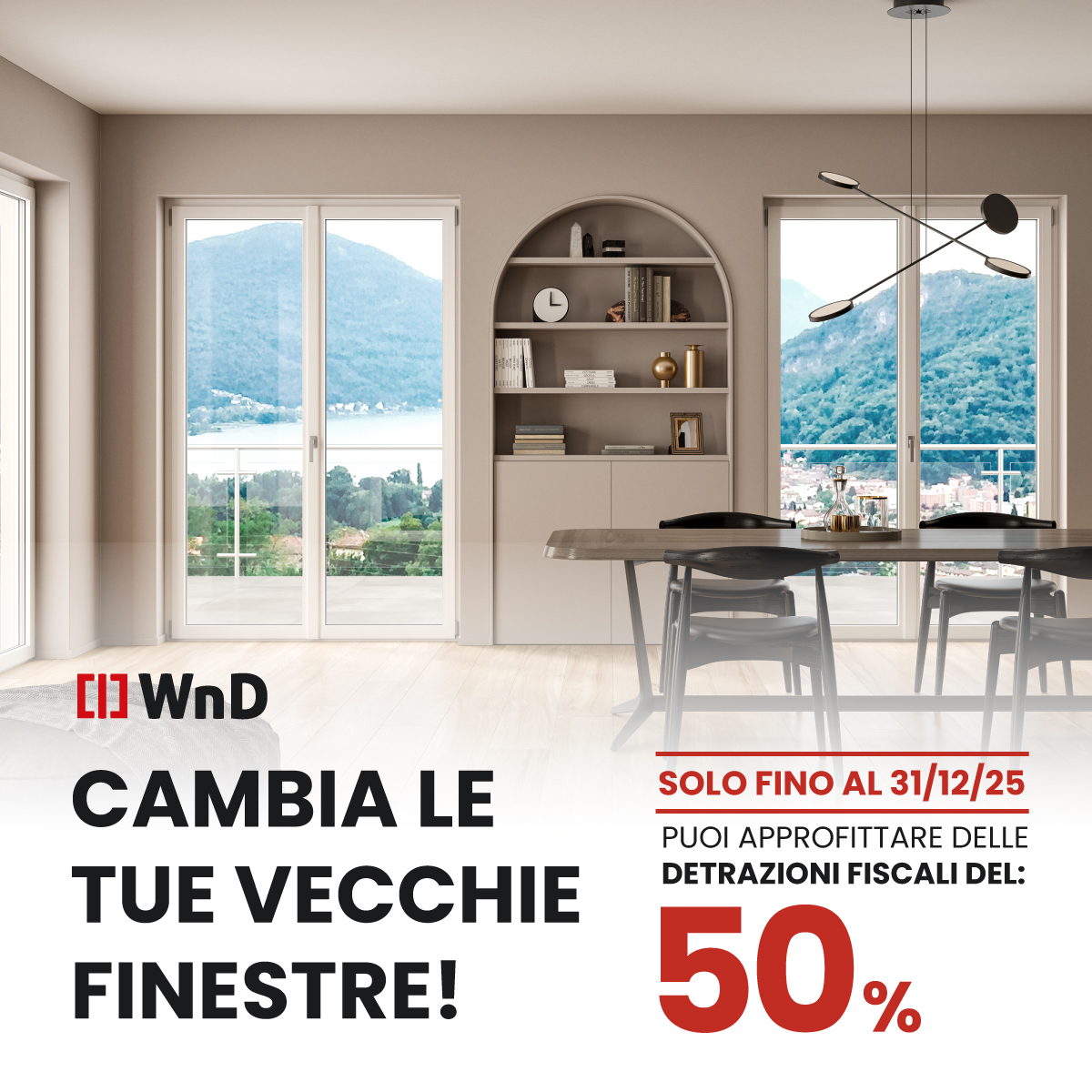 Cambia le vecchie finestre con le detrazioni fiscali al 50%